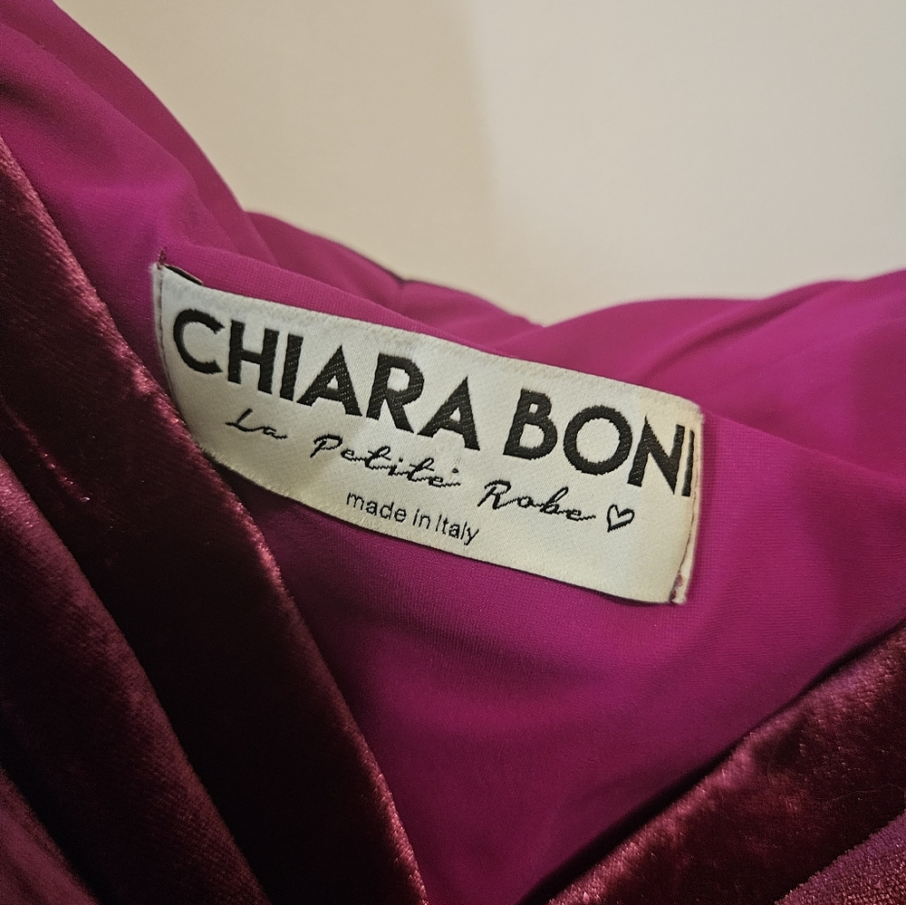 Chiara Boni Velvet Ruffle Dress - Picture 6 of 16